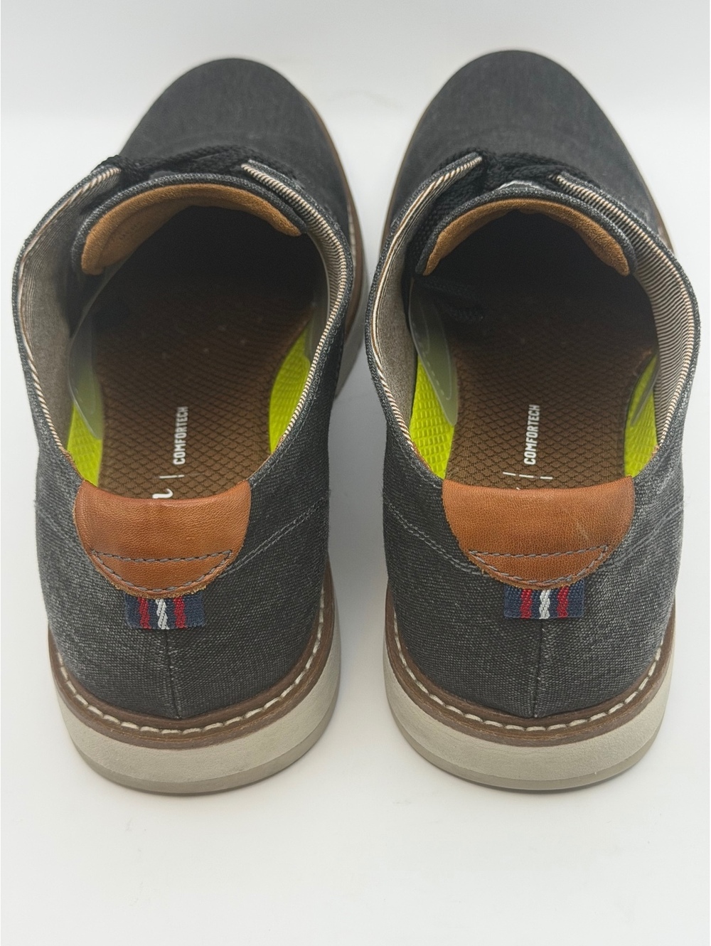 Florsheim Vibe Black Canvas Plain Toe Oxford Casual Dress Shoes Men's Size 8 M - Picture 7 of 14